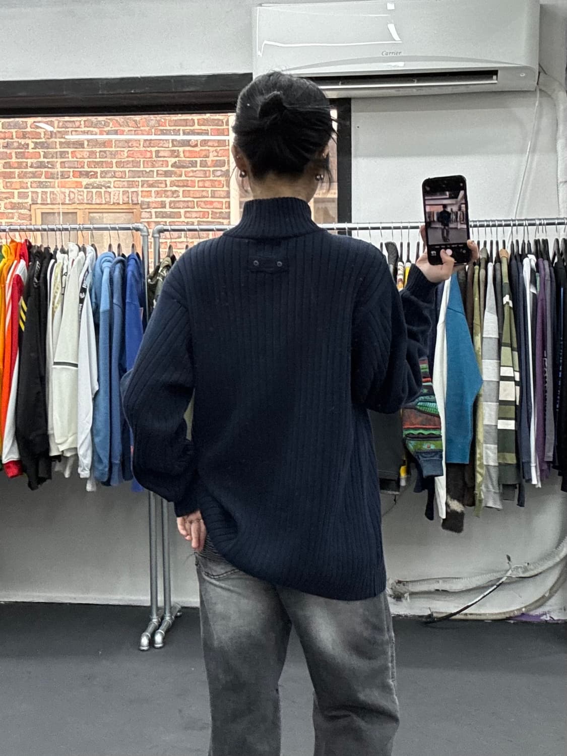 팀버랜드 클래식 니트 하프 집업 상품이미지3