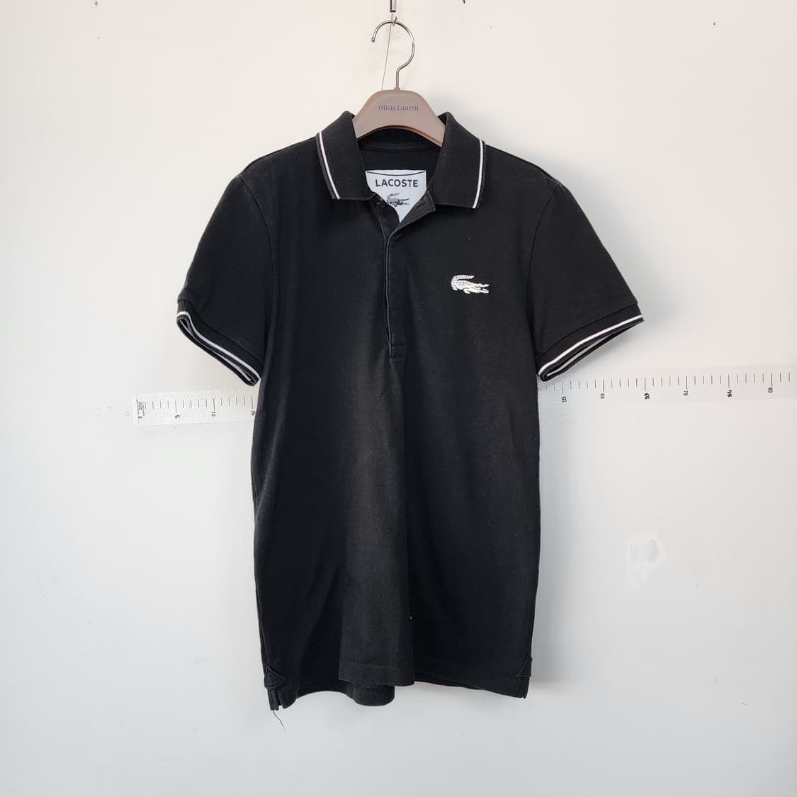 라코스테 블랙 반팔 카라티 상품이미지1