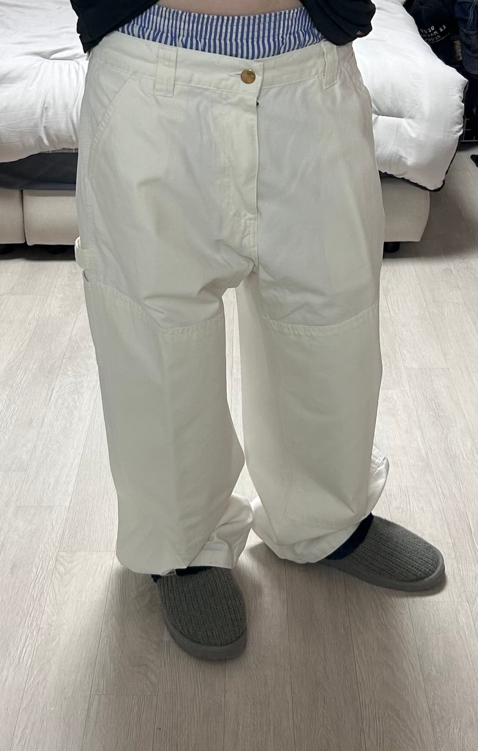 칼하트 윕 와이드 패널 팬츠 화이트 S 상품이미지2