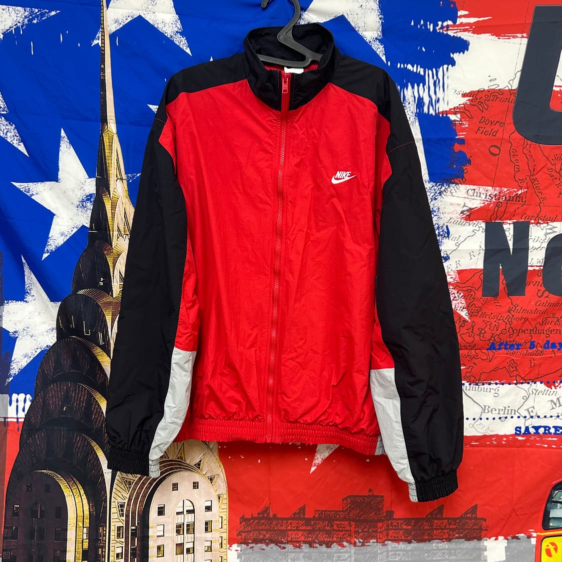 s급 나이키 스우시 오버핏 가오리핏 바람막이 L100 상품이미지1