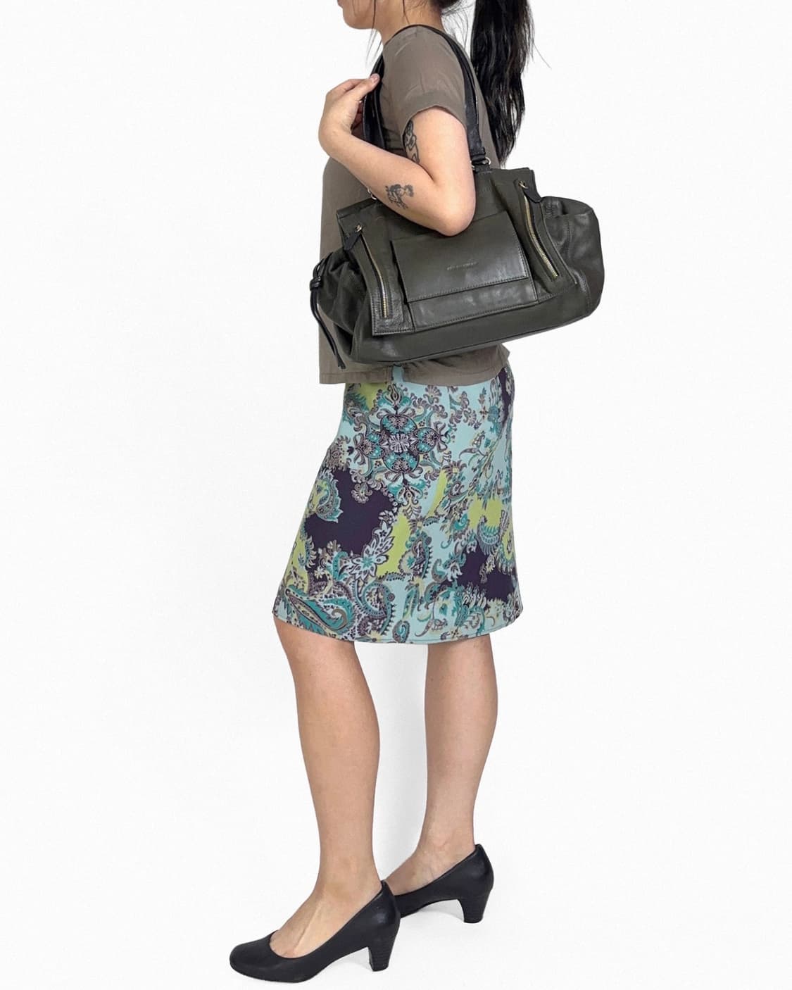 turquoise paisley skirt 상품이미지7