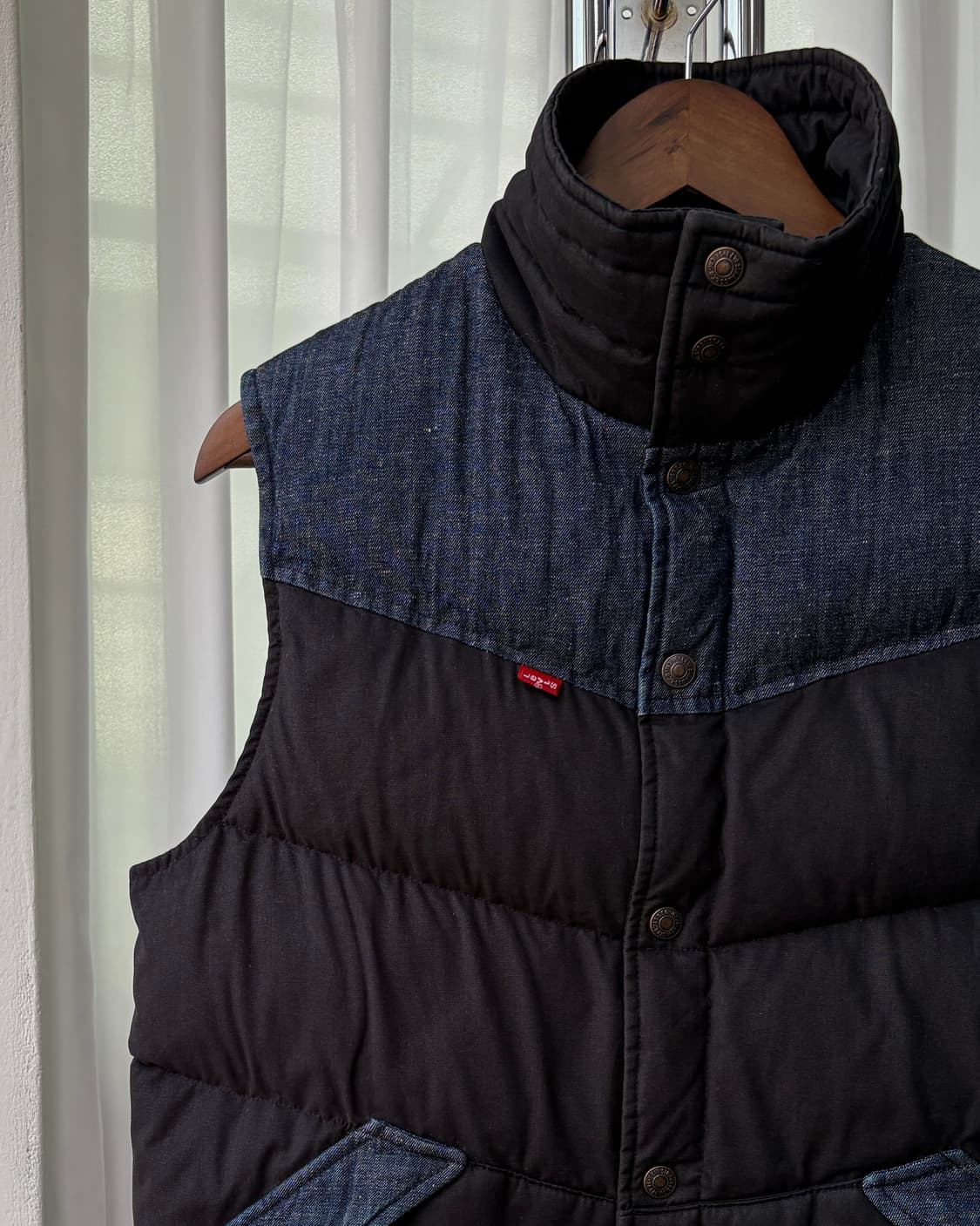 [M]리바이스 Levi's 재팬 레드탭 데님 다운 패딩 베스트 상품이미지6