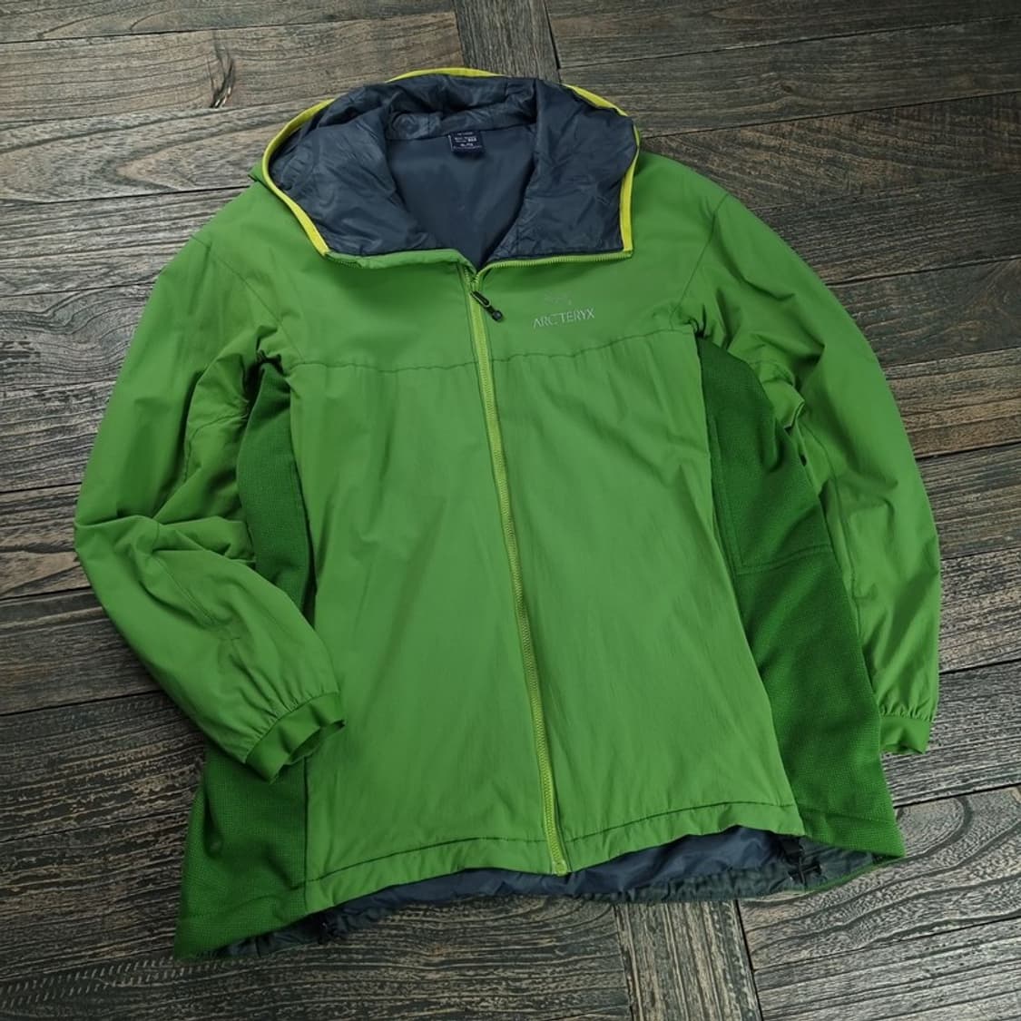 아크테릭스 아톰 LT 후드 바람막이 자켓 라임 P01457  상품이미지1
