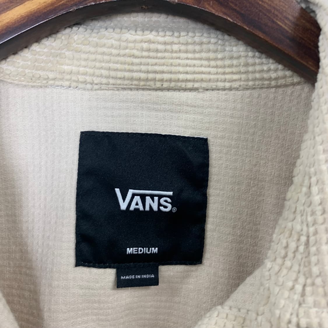 반스 포켓 베이지 코듀로이 셔츠 상품이미지6