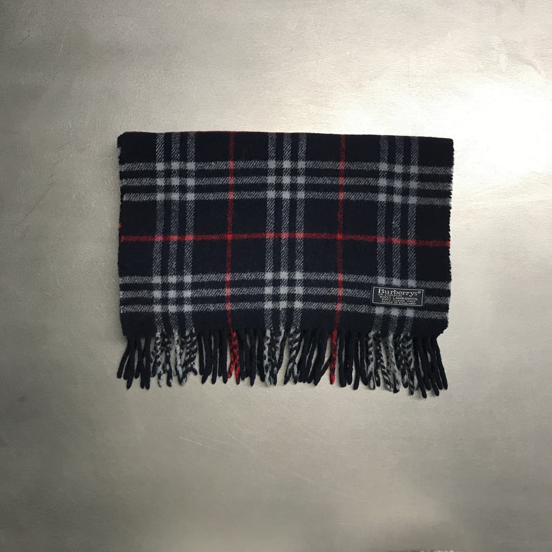 버버리 정품 램스울 머플러 네이비 상품이미지2