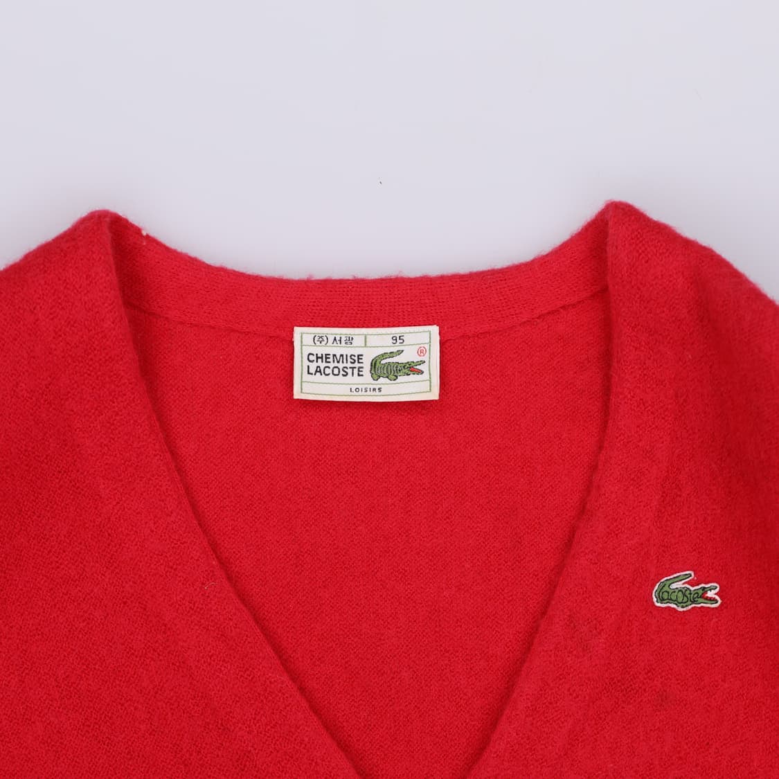 95 라코스테 빈티지 브이넥 니트 가디건 4203 상품이미지7