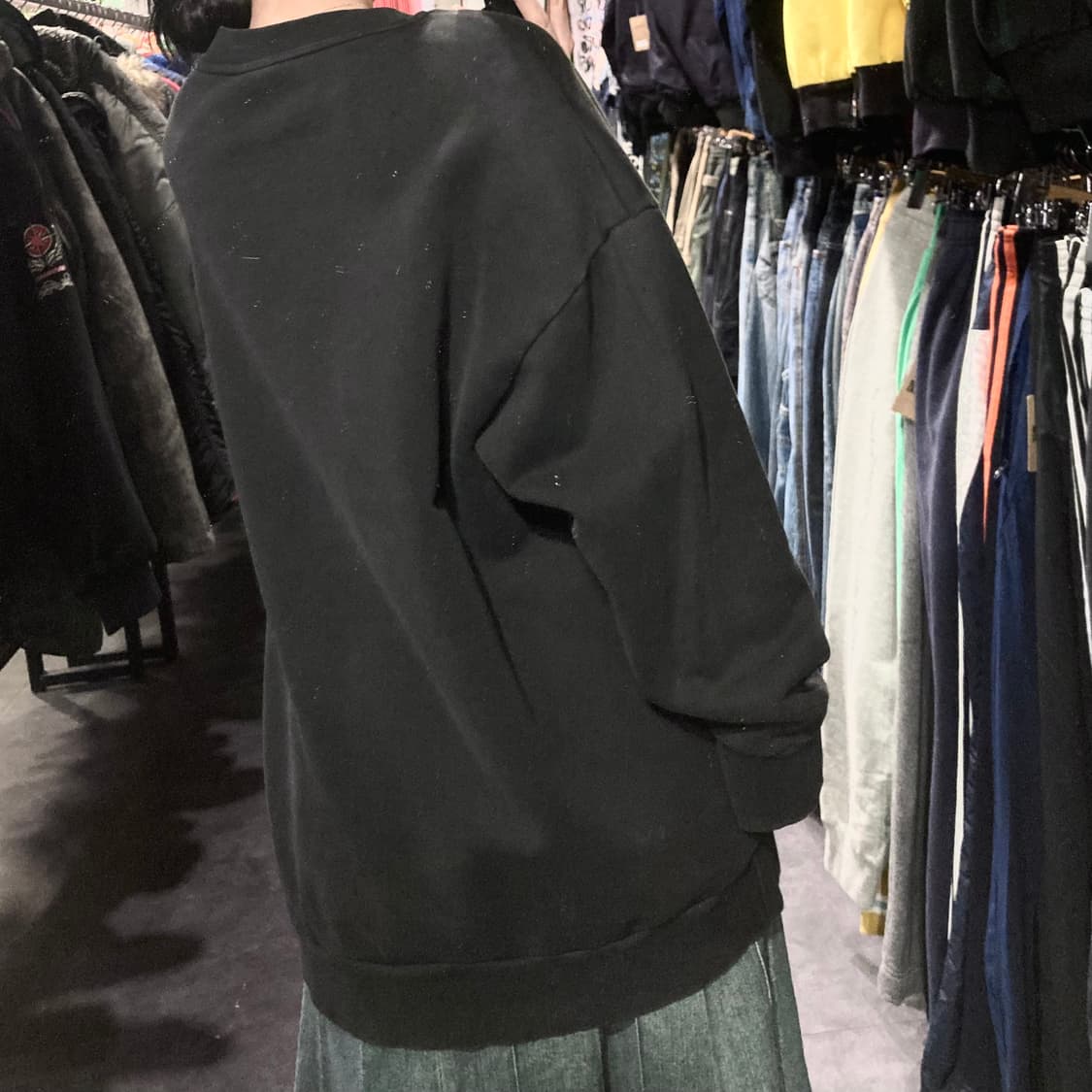 [IM] 아디다스 빅로고 스웻셔츠 블랙 상품이미지6