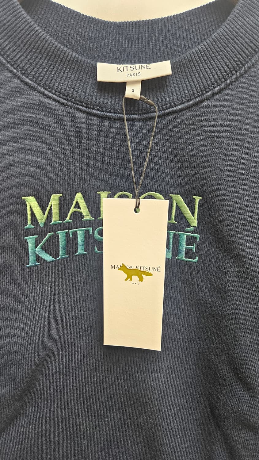 메종키츠네 여성기모크롭 맨투맨  상품이미지2