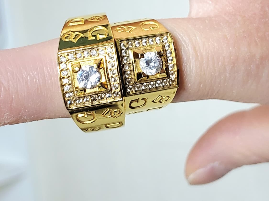 18K,GP, 24호, 13호,  도금반지, 커플링을, 판매합니다!!! 상품이미지1