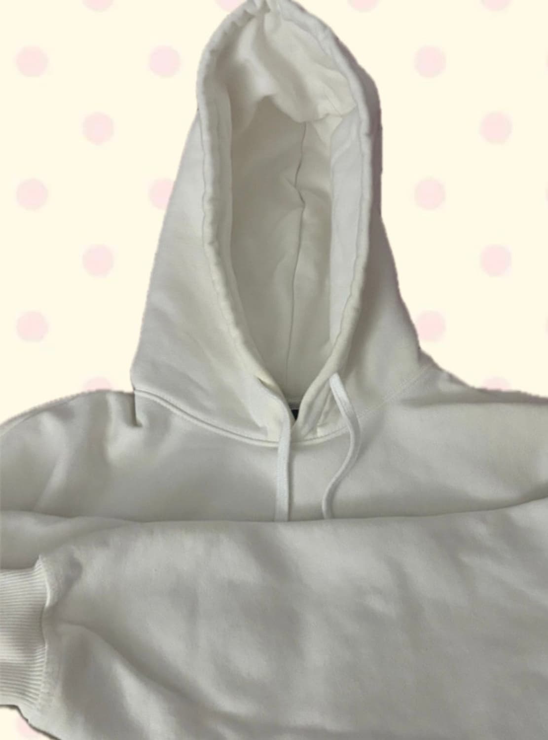 스투시 베이직 후드 화이트 상품이미지3