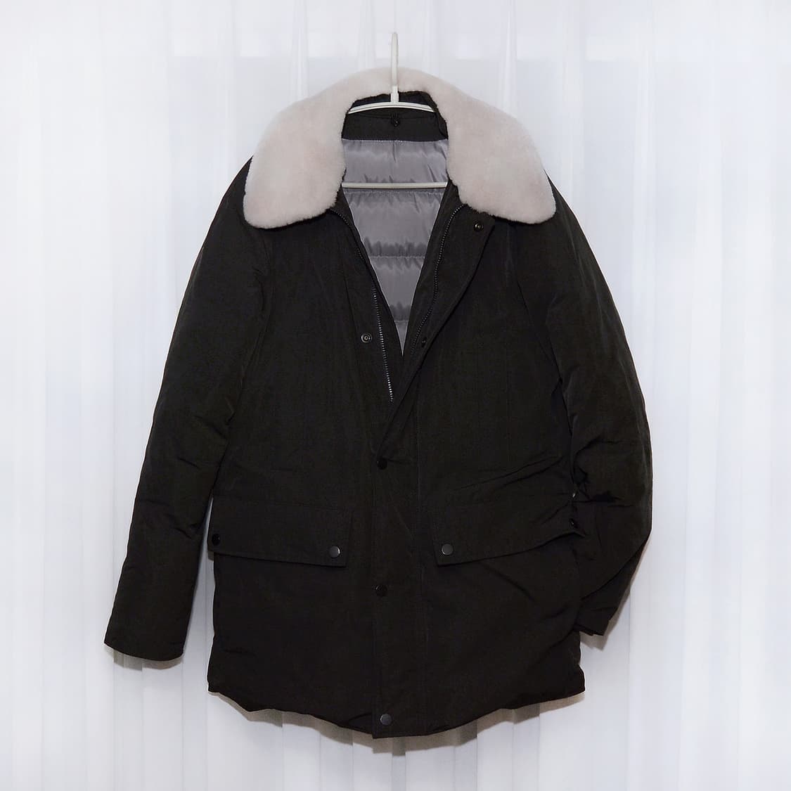 에피그램 양털카라 시어링 구스다운 패딩 자켓 (M 100) 상품이미지1