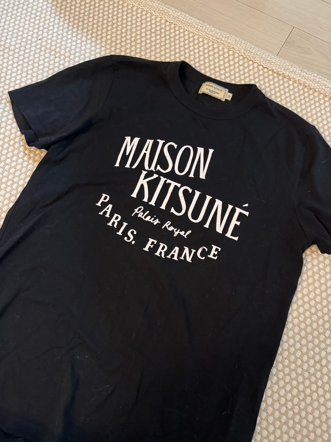 메종키츠네 티셔츠 xs 블랙 상품이미지1