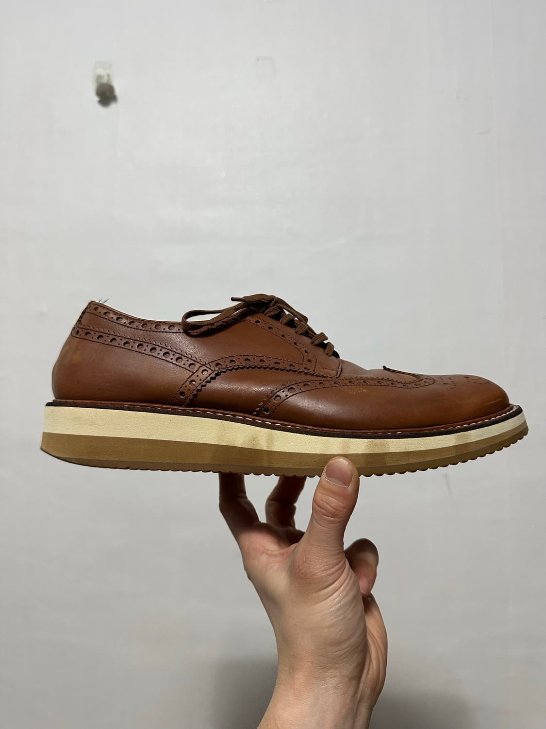 프라다 레이스업 윙팁 상품이미지4