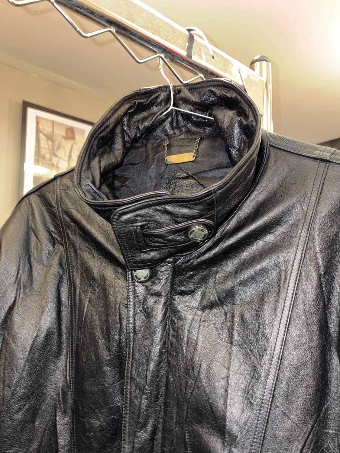 90’s Play Boy genuine leather jacket 상품이미지6