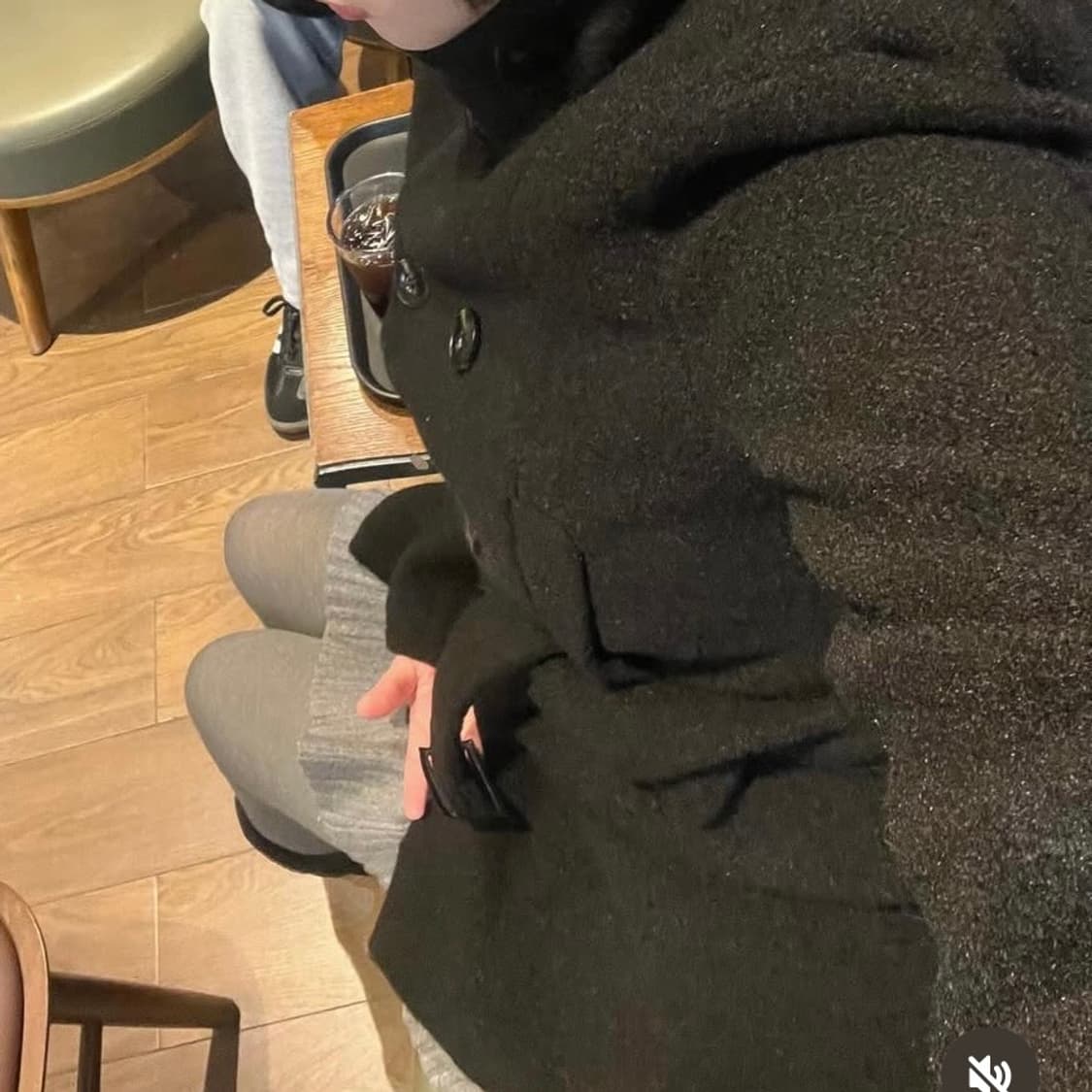 겨울 도톰 벨트 블랙코트 상품이미지7