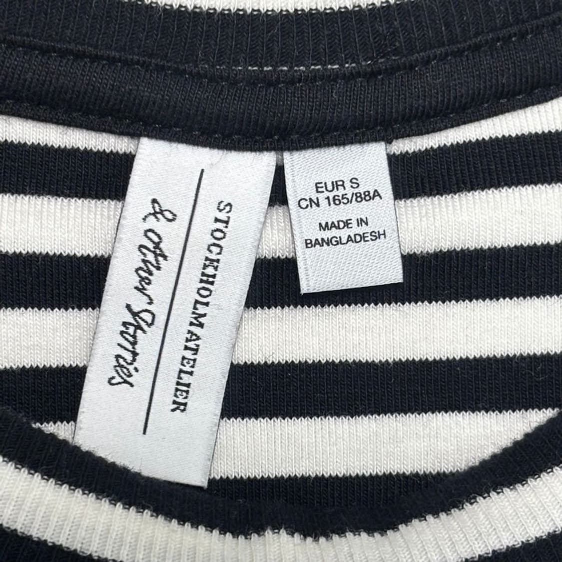 & OTHER STORIES 스트라이프 반팔 티 S 상품이미지4