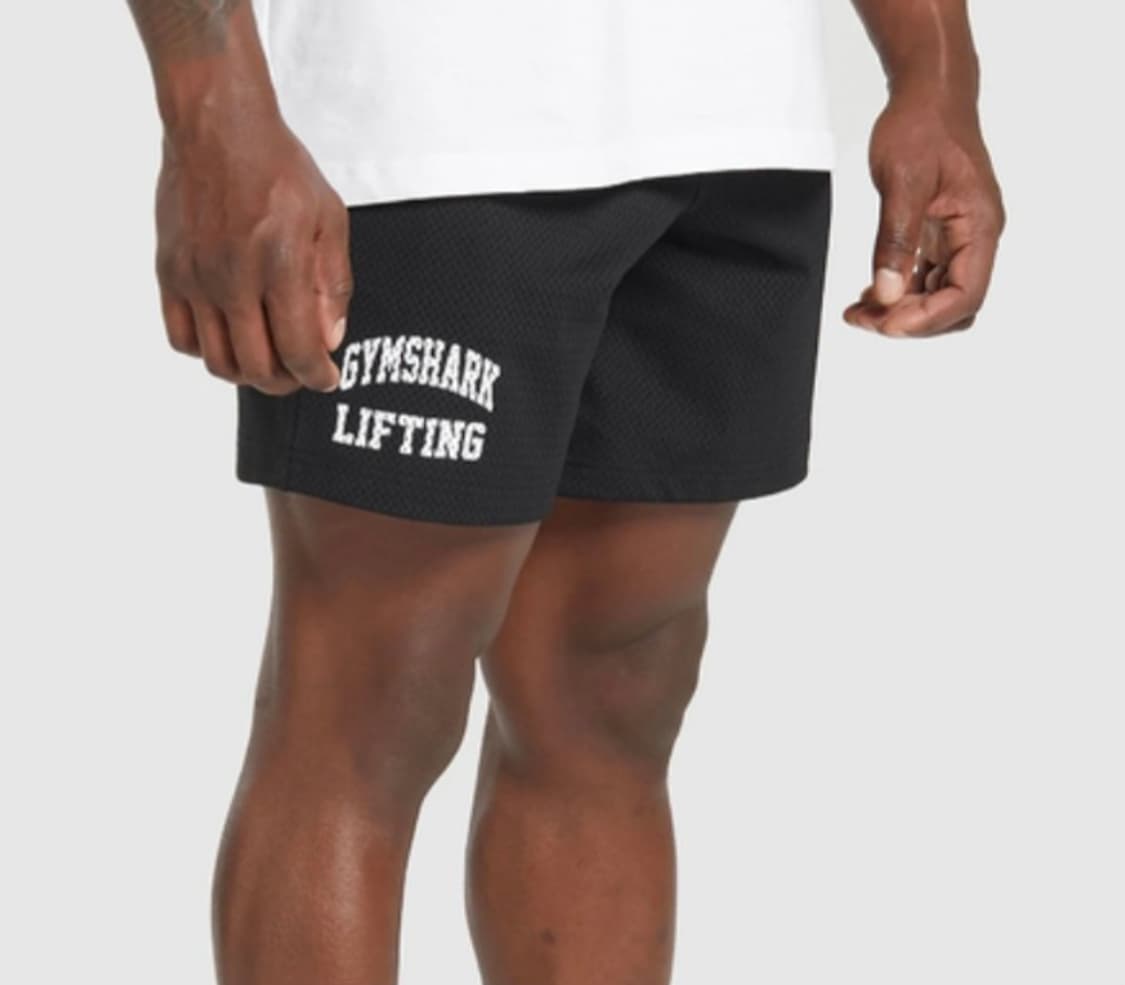 짐샤크 리프팅 메쉬쇼츠 블랙 5인치  상품이미지4