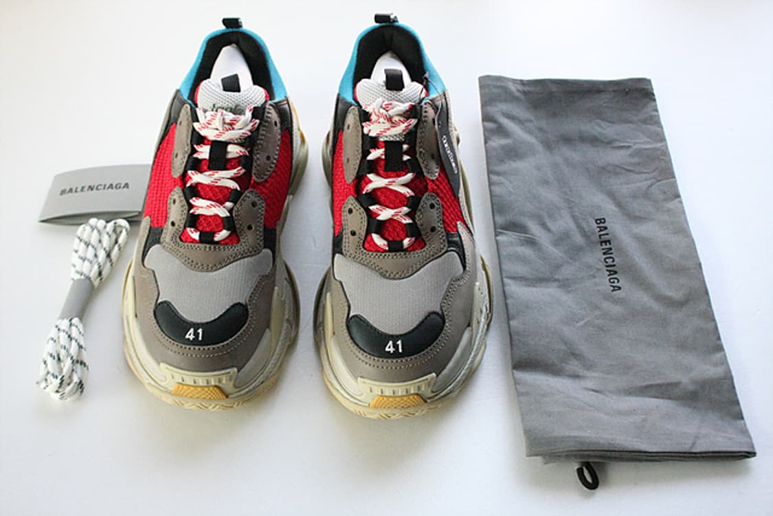 발렌시아가 정품 트리플 S 스니커즈 블루그레이 Multi color새상품 상품이미지5