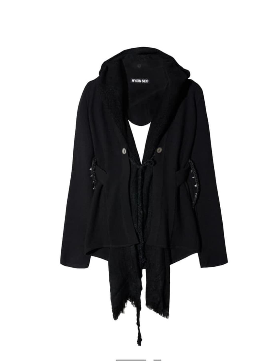 Hyeinseo - Hooded Knit Jacket - 0/1 상품이미지1