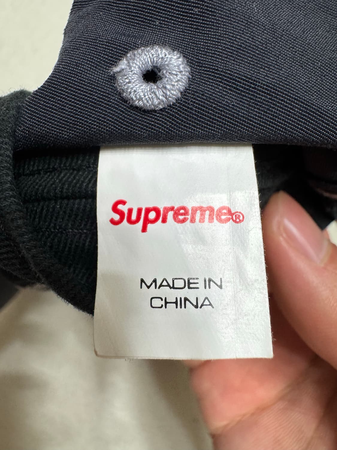 슈프림 리플렉티브 스티치 캠프캡 블랙 - 23SS 상품이미지5