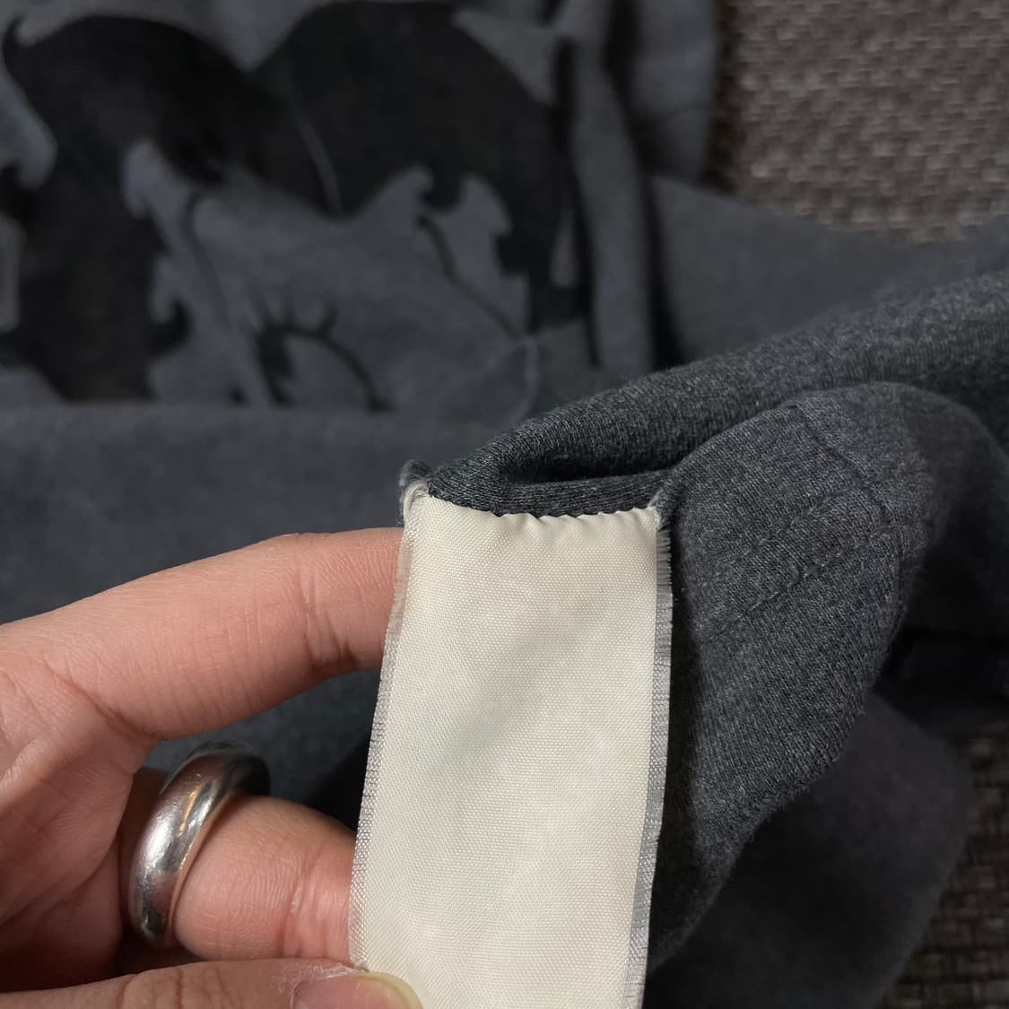 베티붑 그레이 빅프린팅 후드티 95 상품이미지6