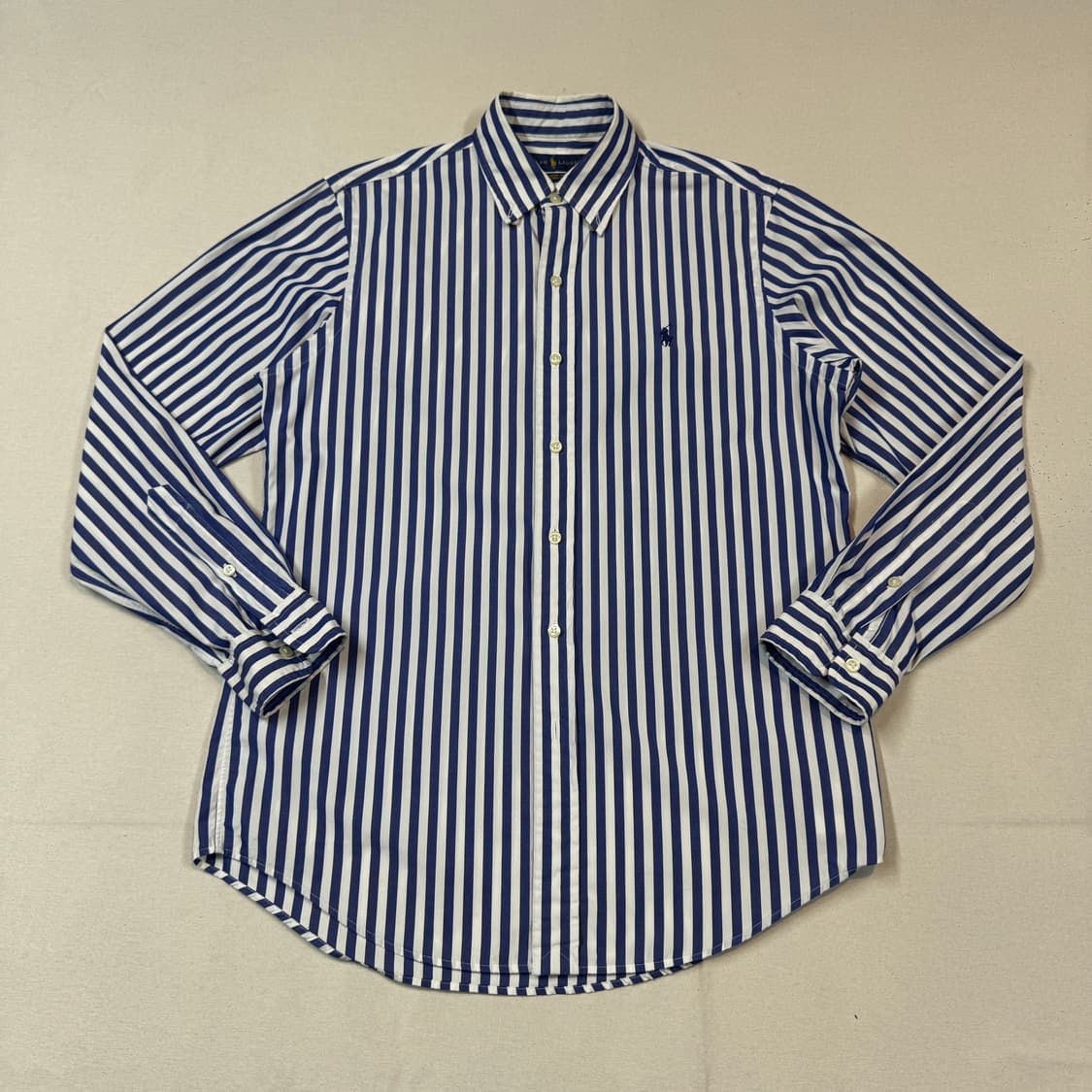 S) 폴로 랄프로렌 클래식핏 스트라이프 포플린 셔츠 상품이미지1