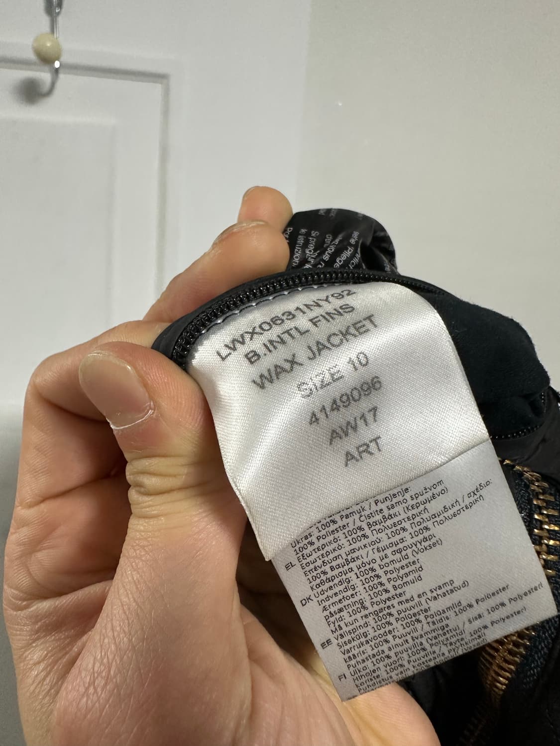 바버 인터네셔널 핀스 왁스 자켓 상품이미지4