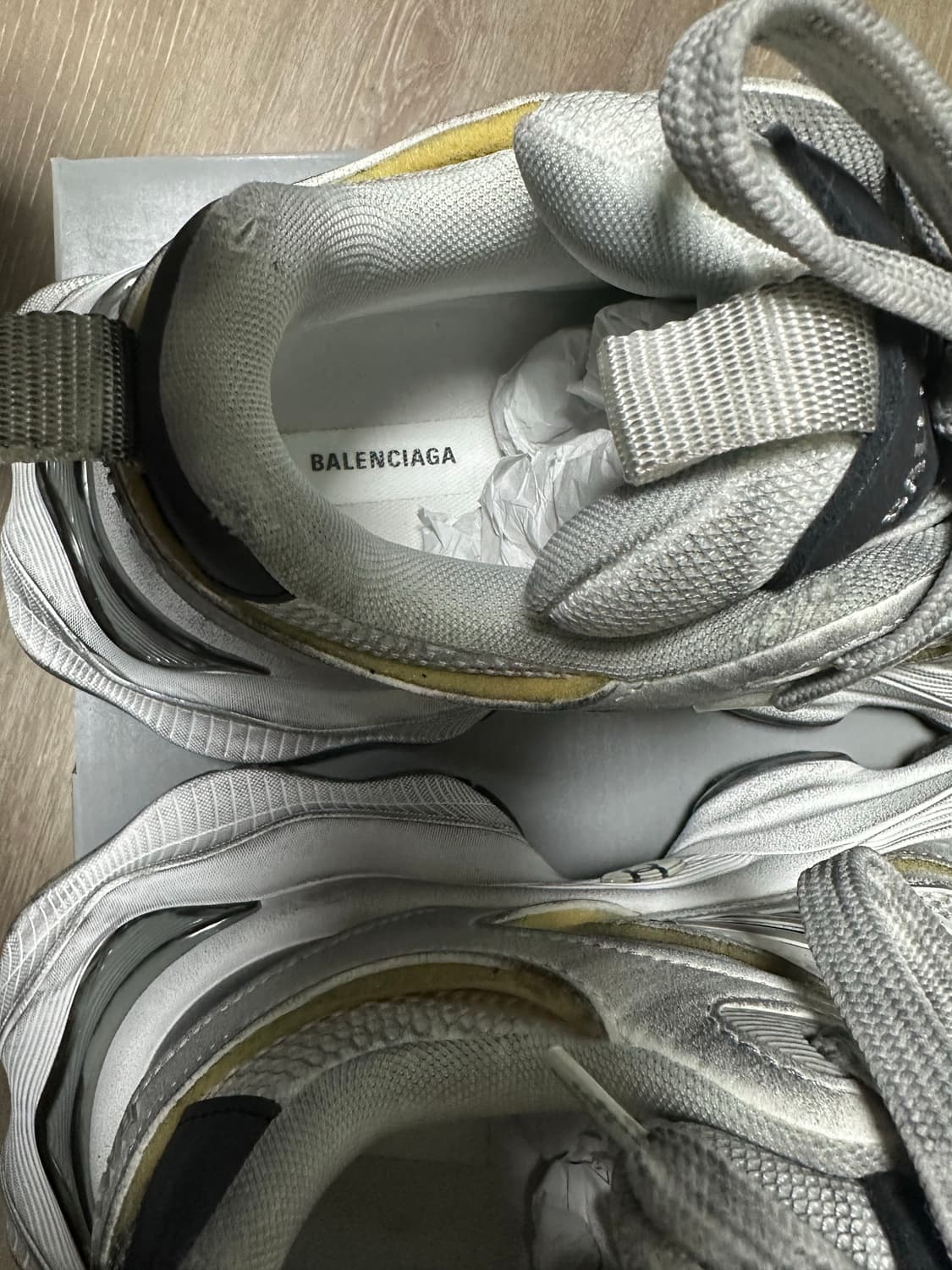 [42] 발렌시아가 카고 스니커즈 화이트 그레이 상품이미지6