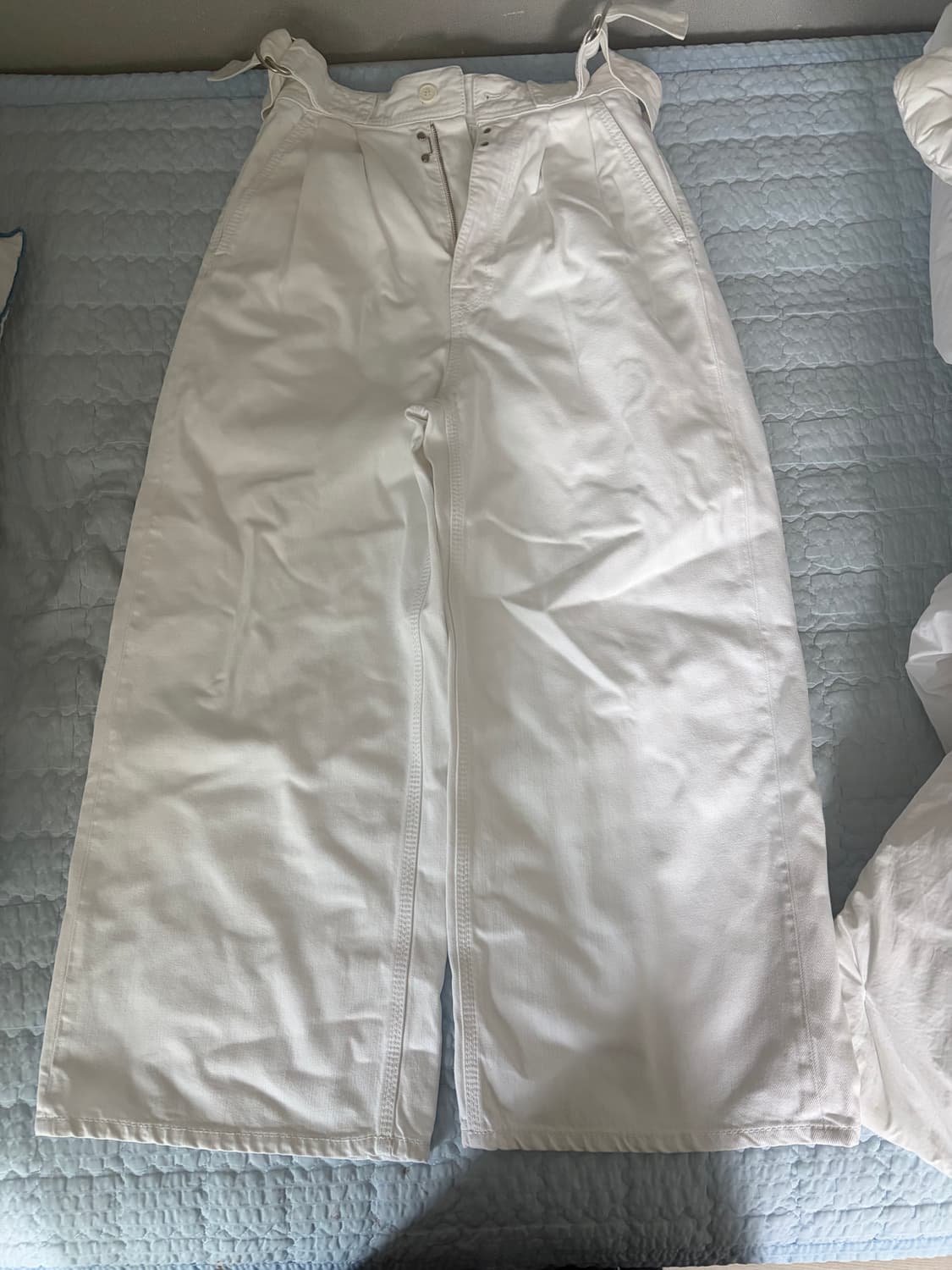 MM6 메종 마르지엘라 화이트 와이드 팬츠 size 36 상품이미지1