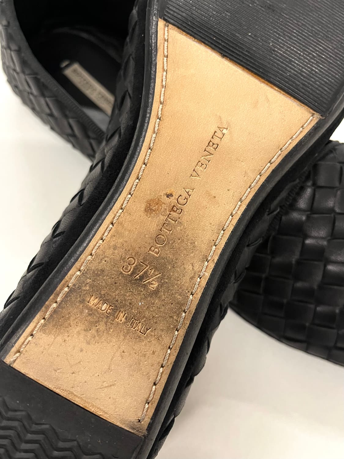 보테가베네타 인트레치아토 나파 레더 플랫 슈즈 상품이미지6