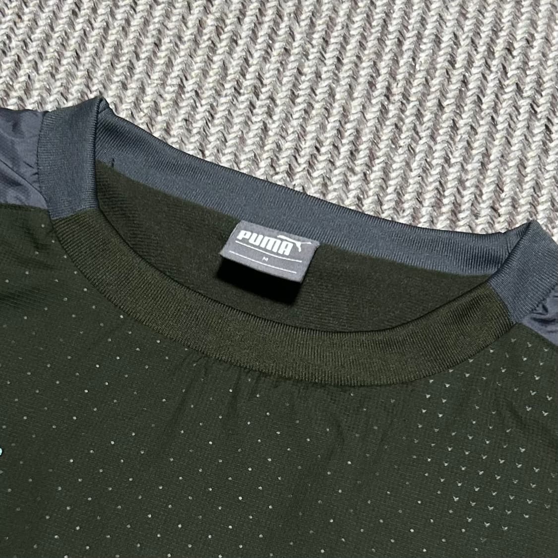 [M] Puma 푸마 카키 우븐 풀오버 웜업 상품이미지5