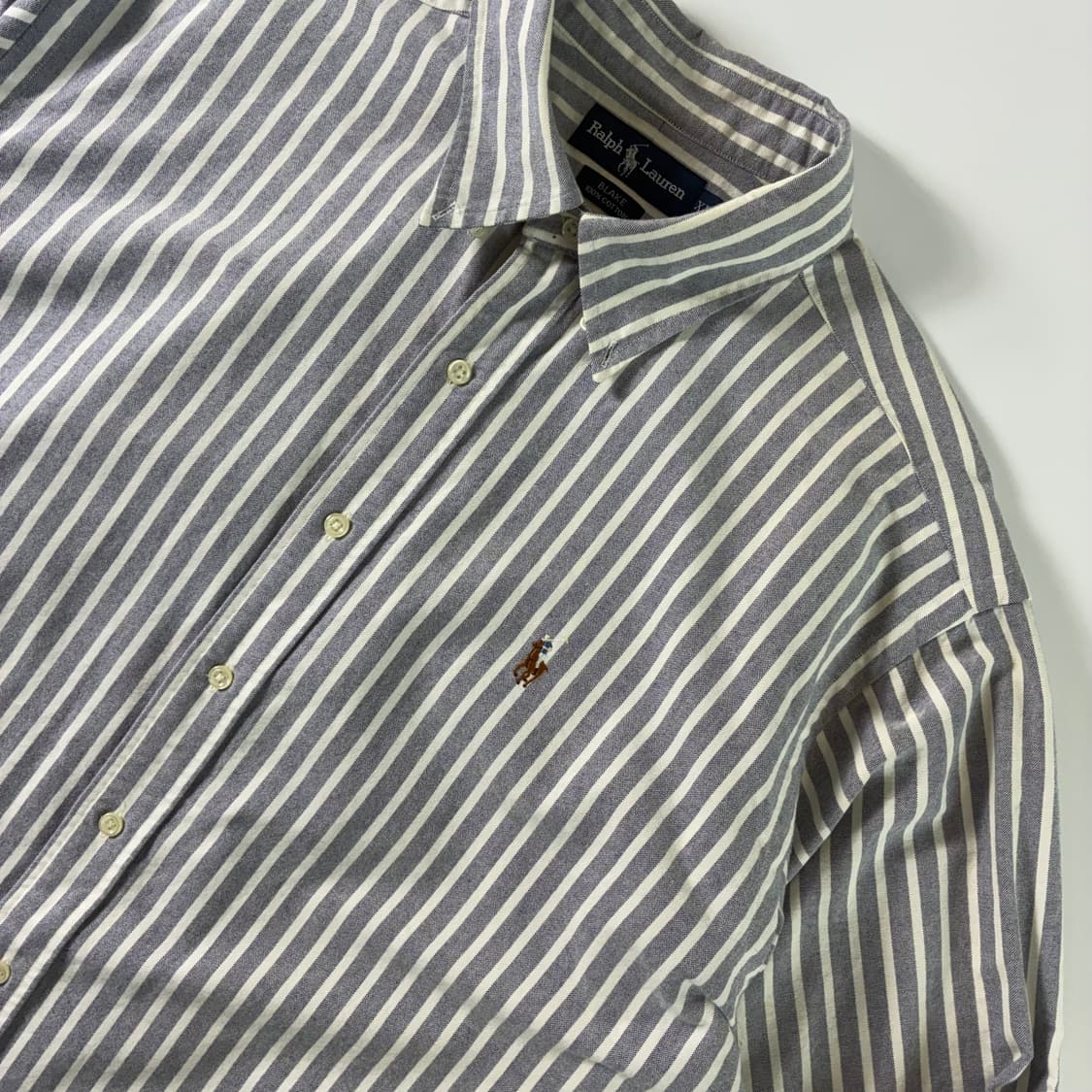 Polo  폴로 랄프로렌 자수 코튼 스트라이프 셔츠  상품이미지3