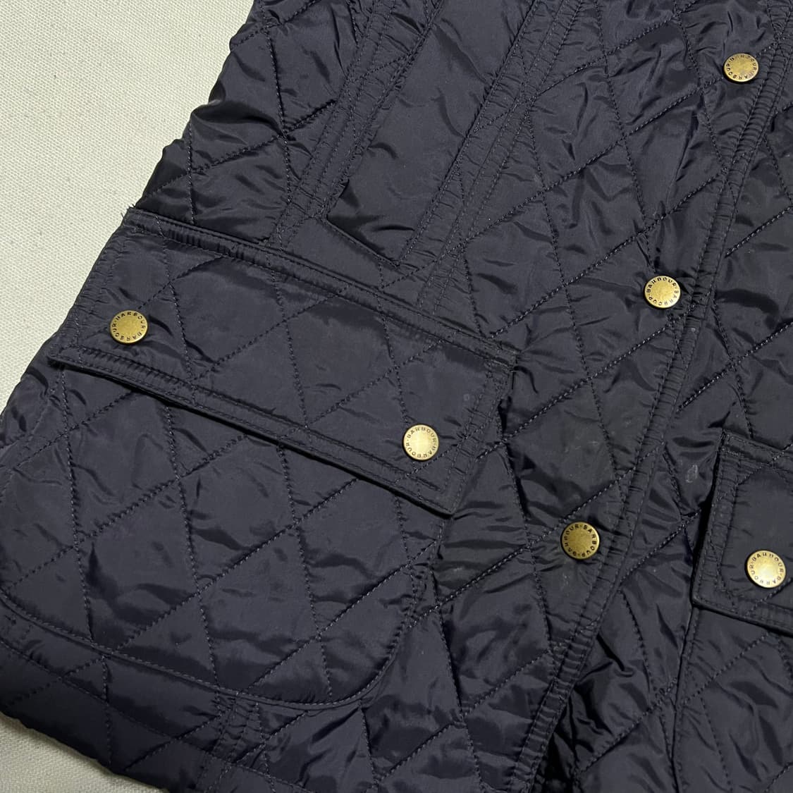 4 바버 여성용 네이비 퀼팅 자켓 상품이미지6