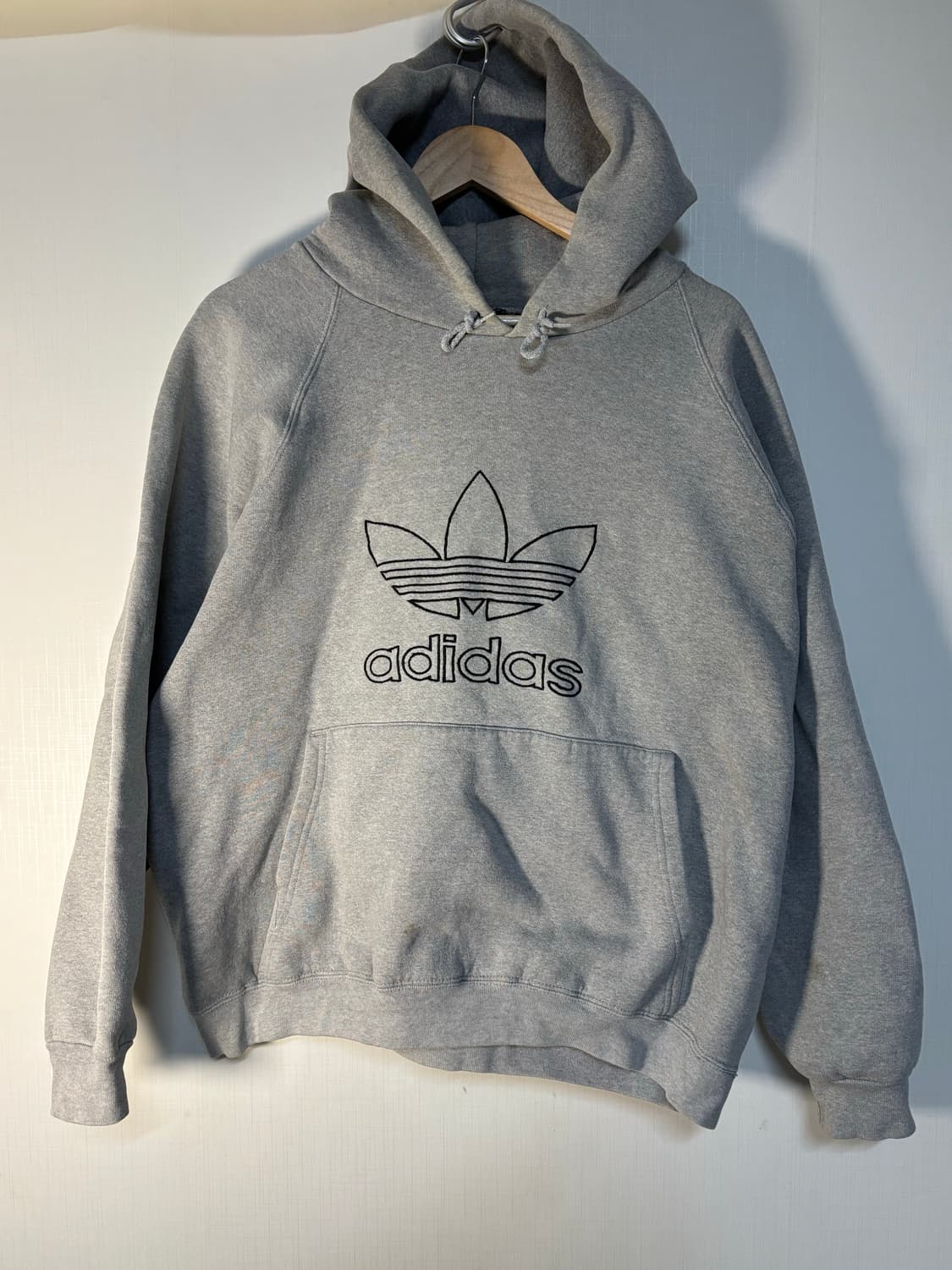 90s adidas 올드 아디다스 빈티지 트레포일 로고 후드티 상품이미지1