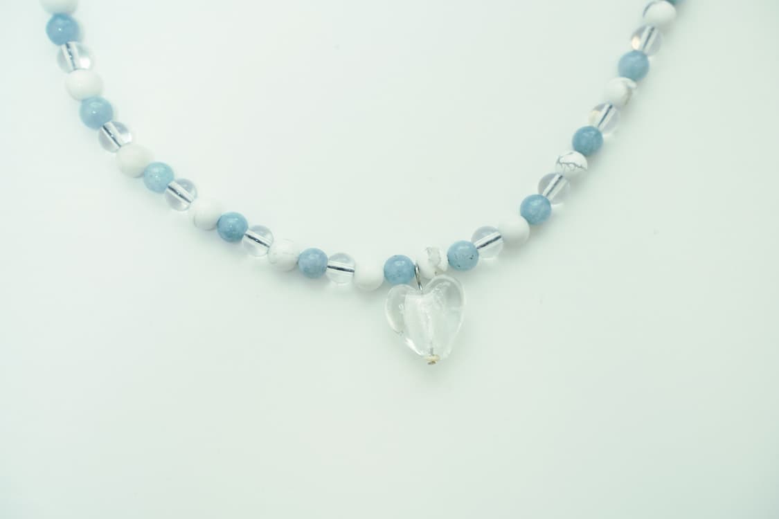 빈티지 비즈 목걸이 blueblue necklace 상품이미지6