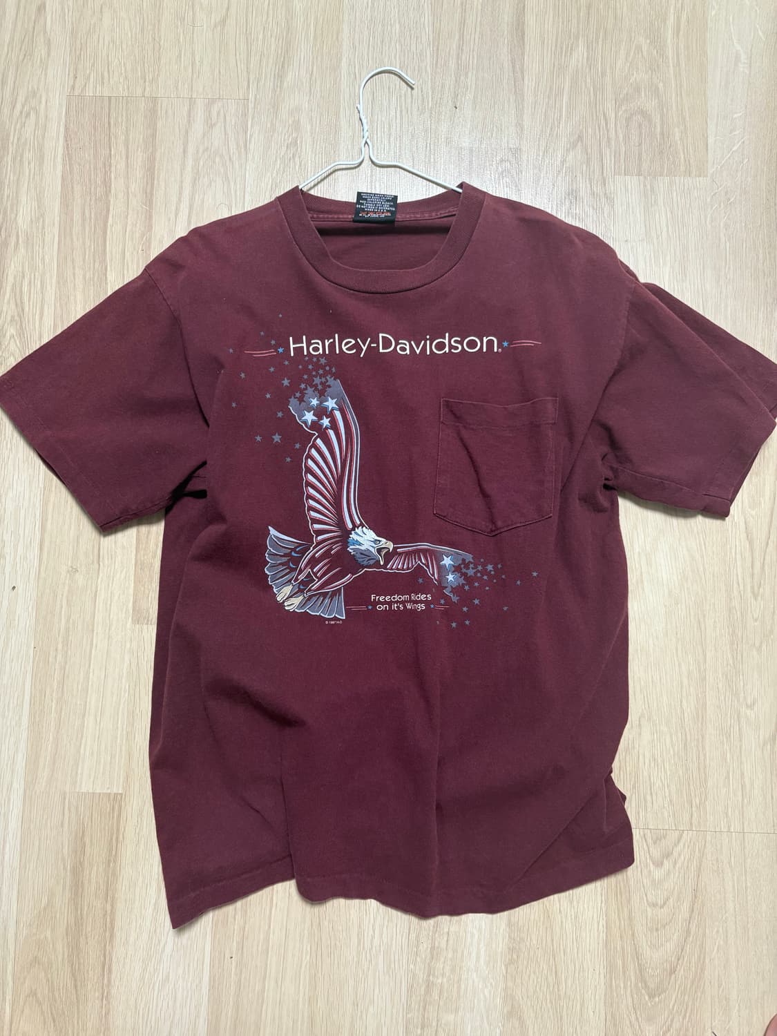 90s 할리데이비슨 티셔츠 L 미제 상품이미지1