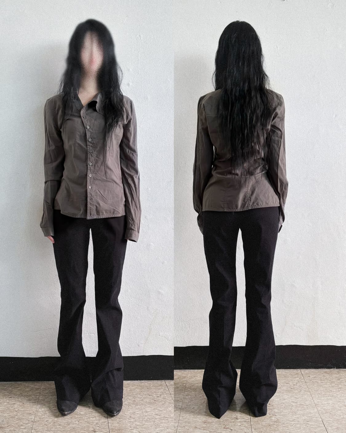rare* 디젤 asymmetric 버튼다운 셔츠 상품이미지1