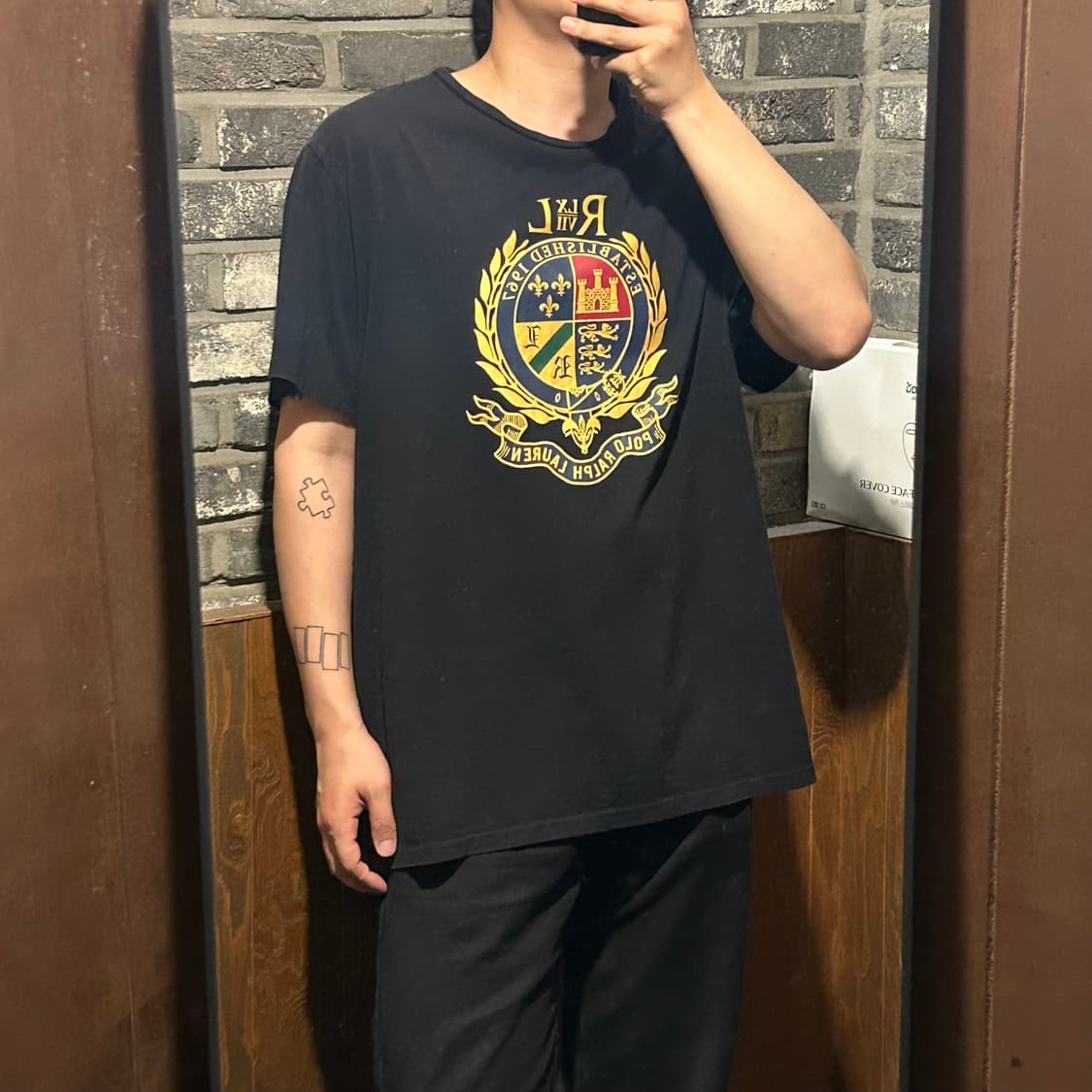 XXL) 폴로 랄프로렌 블랙 반팔 티셔츠 상품이미지8