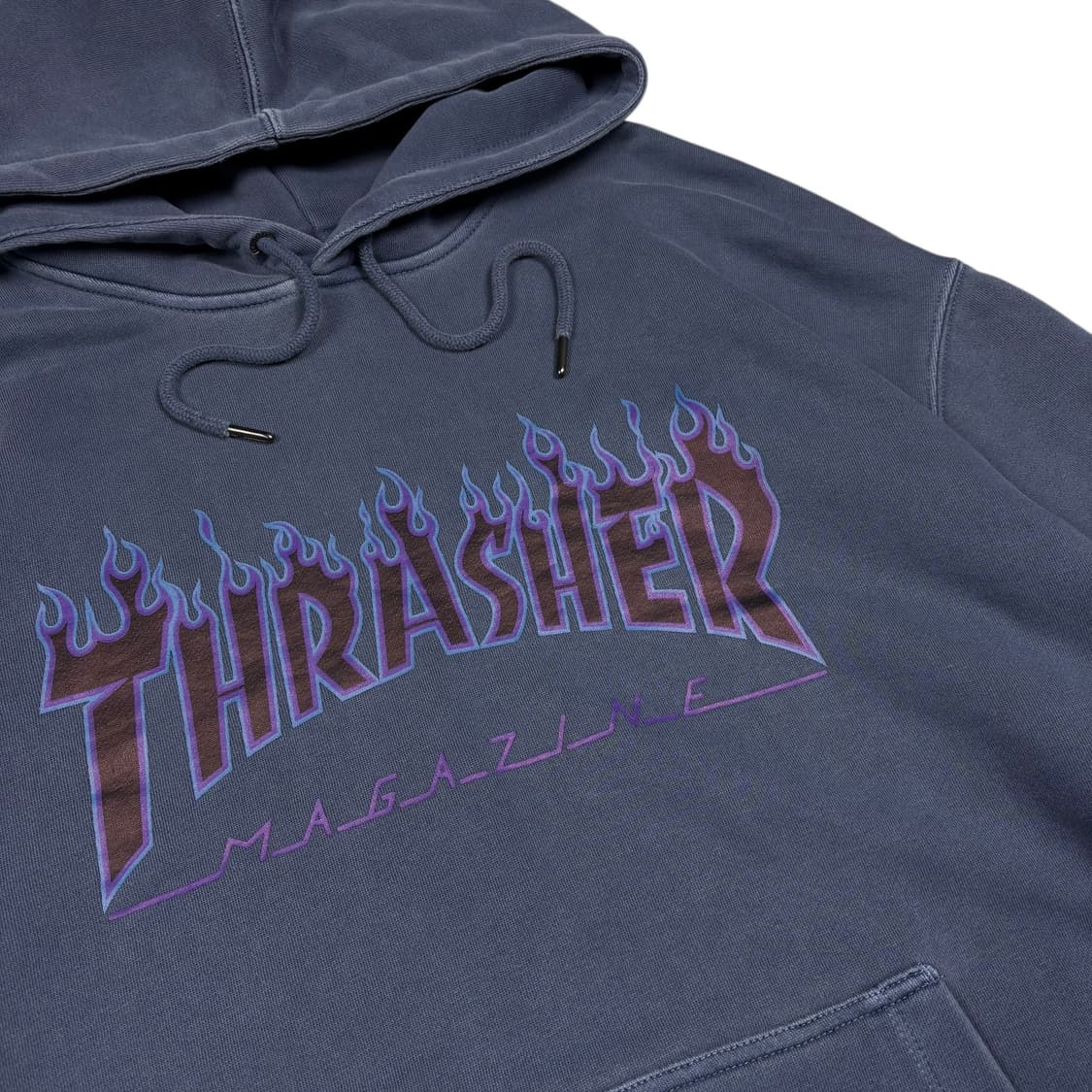 트레셔 피그먼트 네이비컬러 후드티 상품이미지2