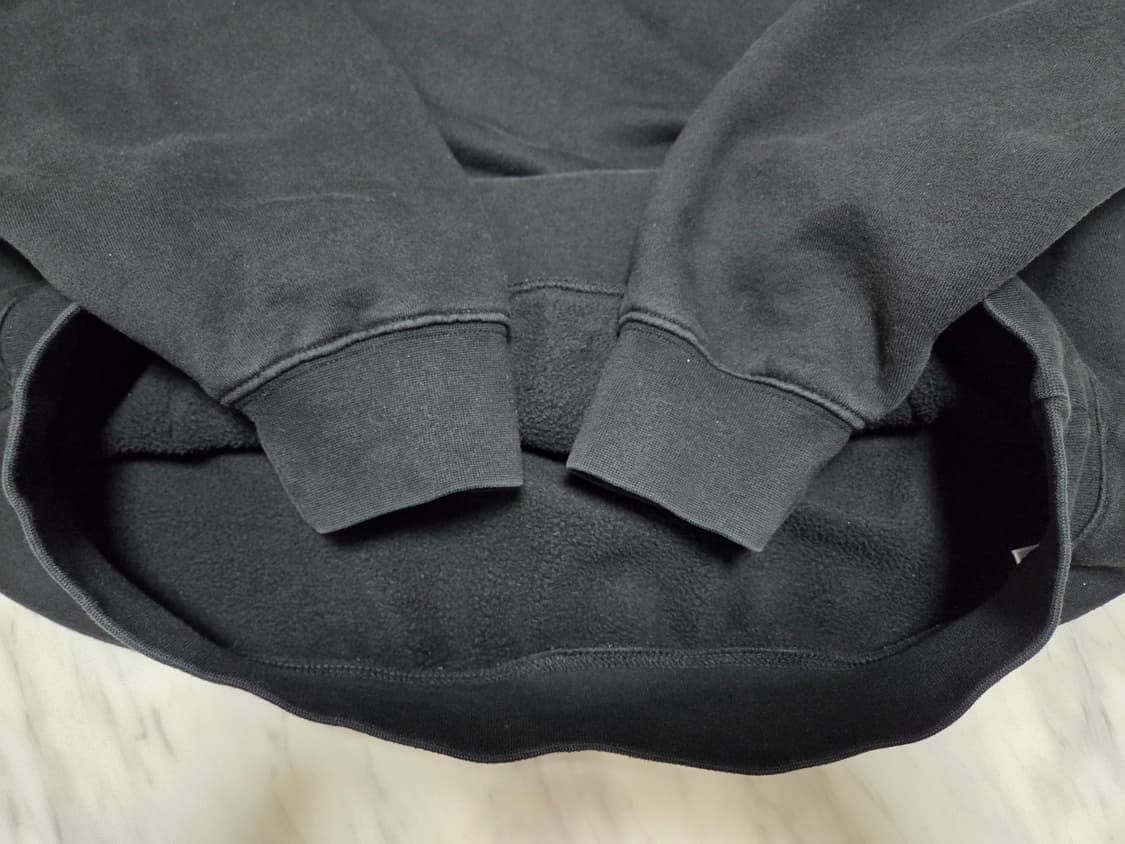 피오갓에센셜 플리스 후드 블랙 상품이미지8