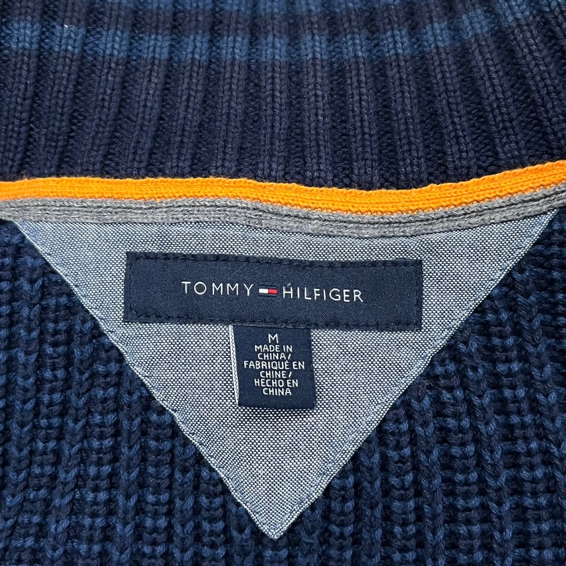[정품/M] 타미힐피거 네이비 니트 가디건 b19 상품이미지5