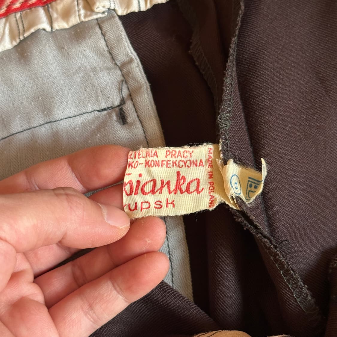 80’s Slupianka poland dress work pants 상품이미지9