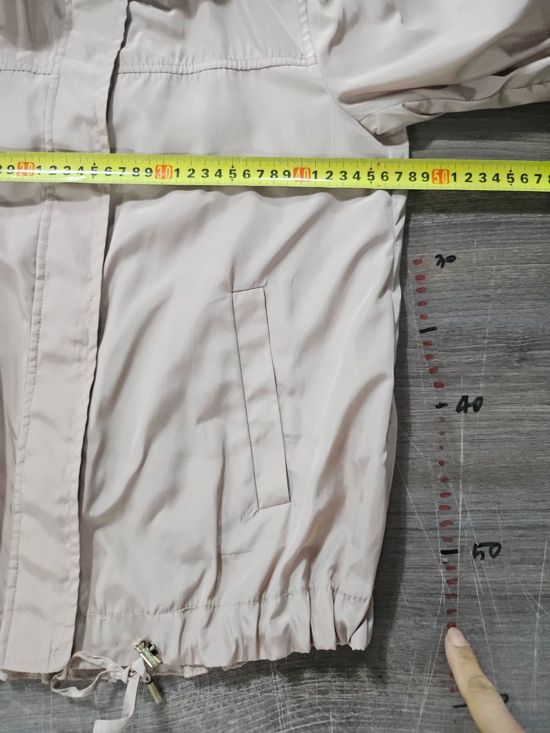 Le shop 연핑크 후드집업 바람막이 자켓 S 85 상품이미지6