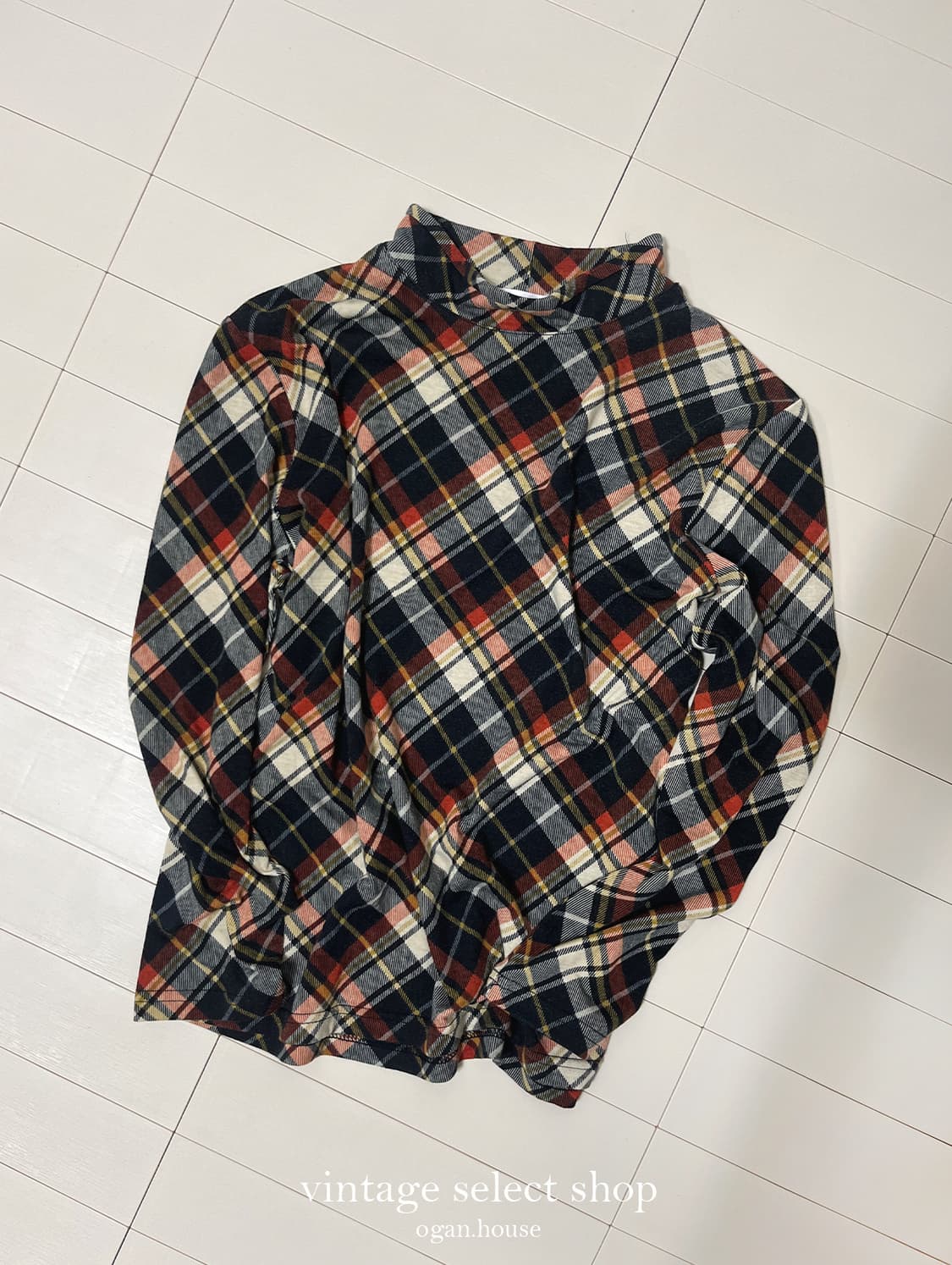 vintage check top 상품이미지1