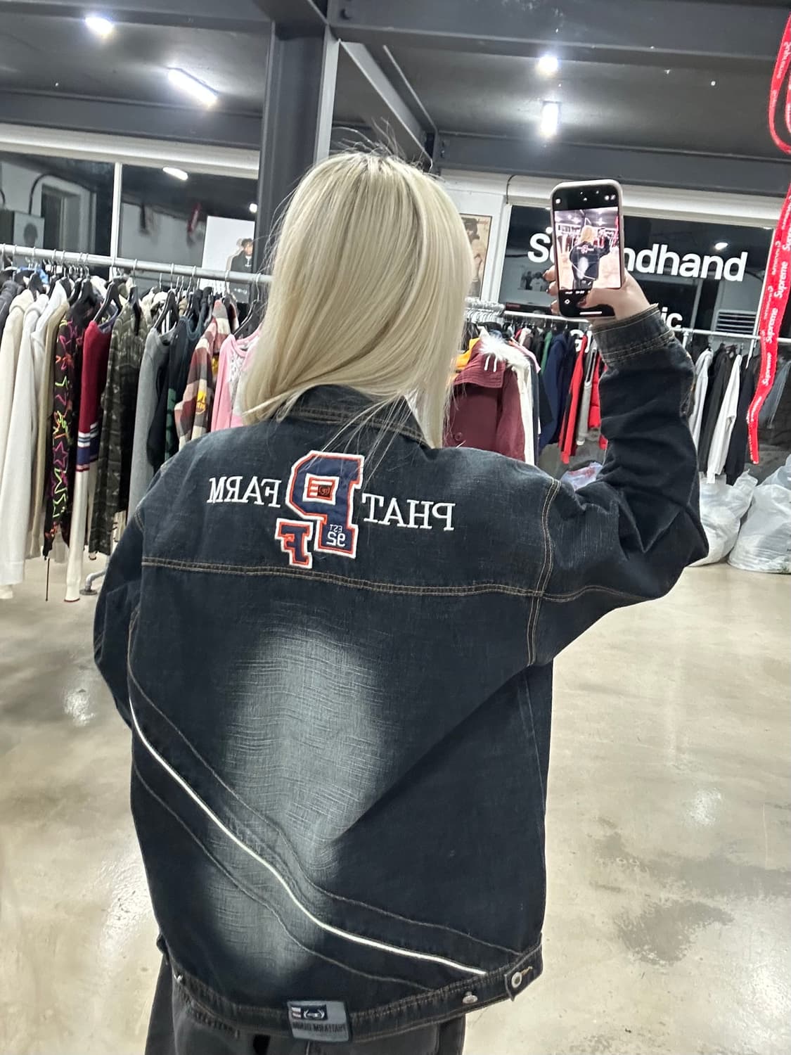 팻팜 레이싱 데님 자켓 상품이미지2