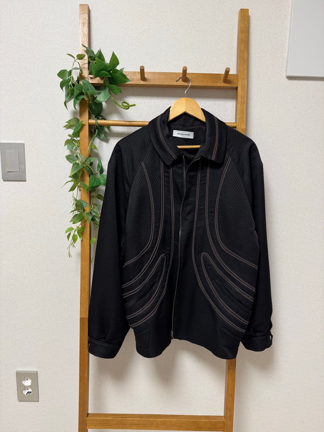 키코 코스타디노브 지란 파이핑 자켓 블랙 상품이미지1