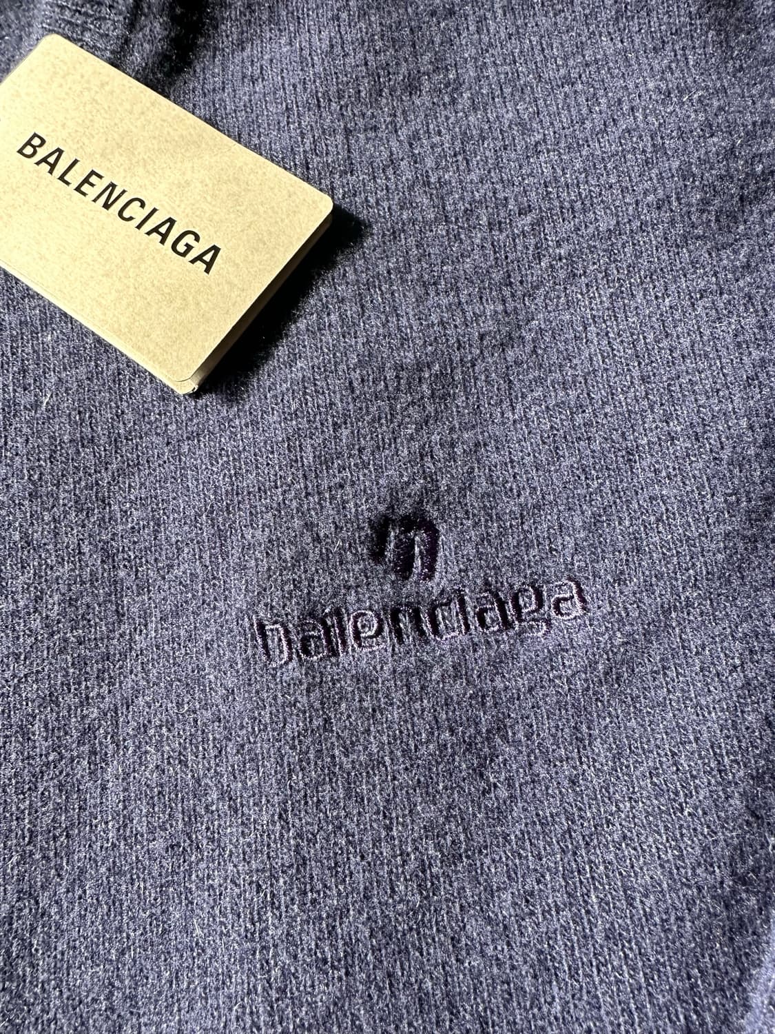 발렌시아가 / 스포티로고 캐시미어 니트 네이비 / M 상품이미지2