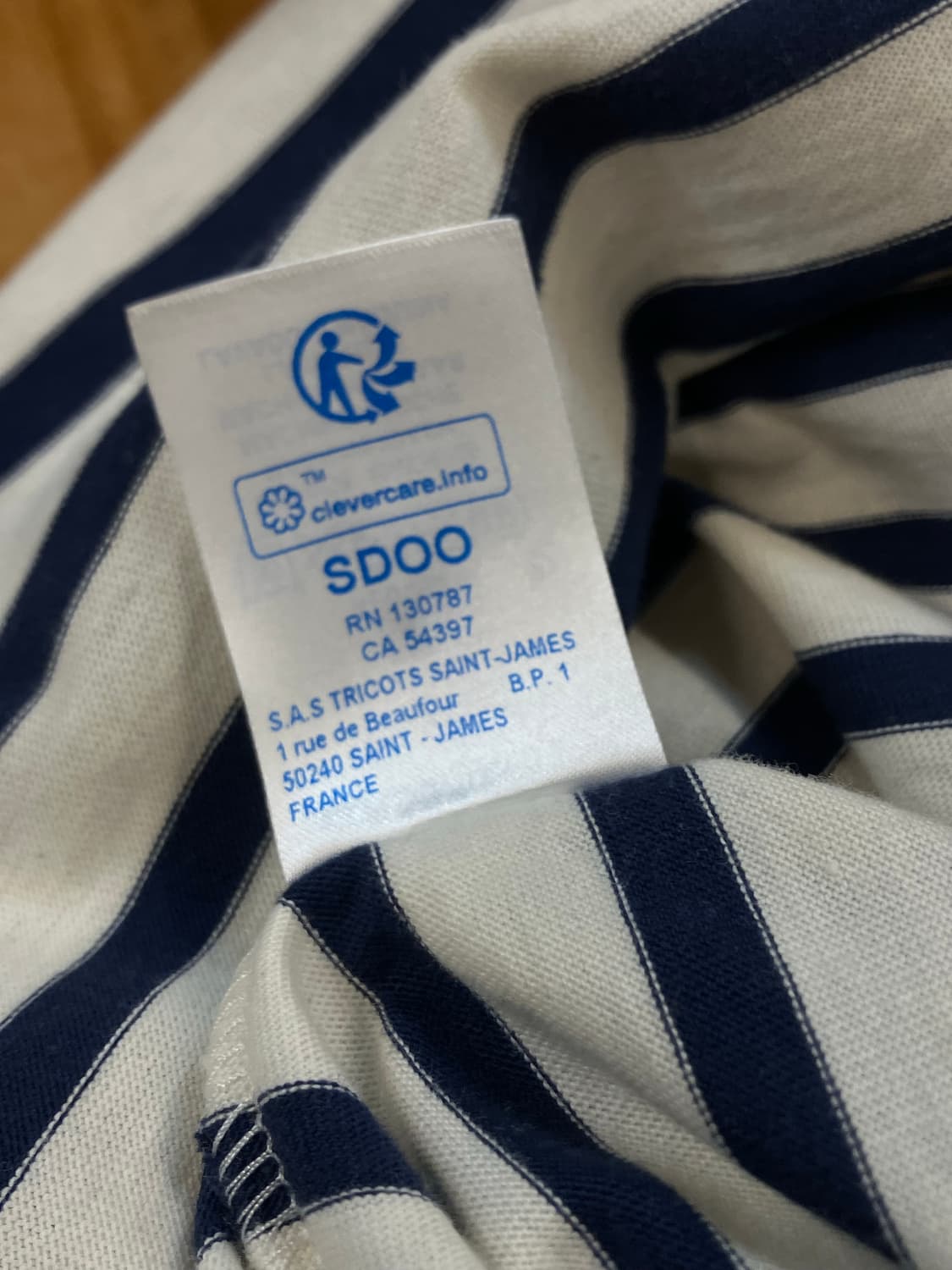 세인트제임스 길도 스트라이프 롱슬리브 화이트 네이비 #csz2227 상품이미지5