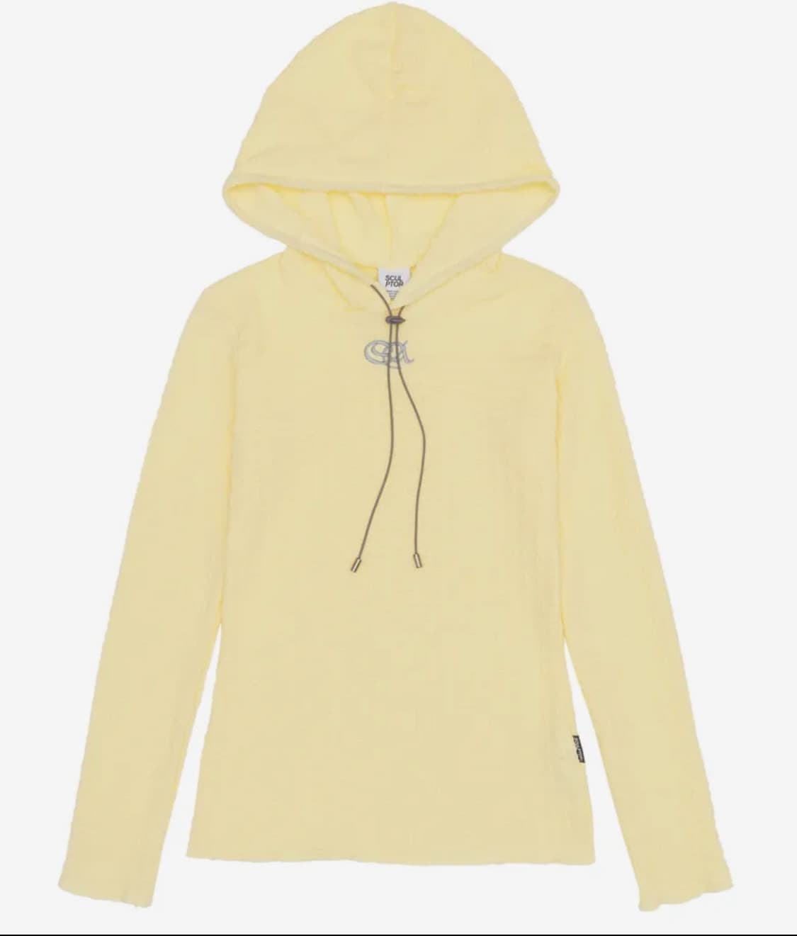 E-string Crinkle Hoodie Lemon 상품이미지2