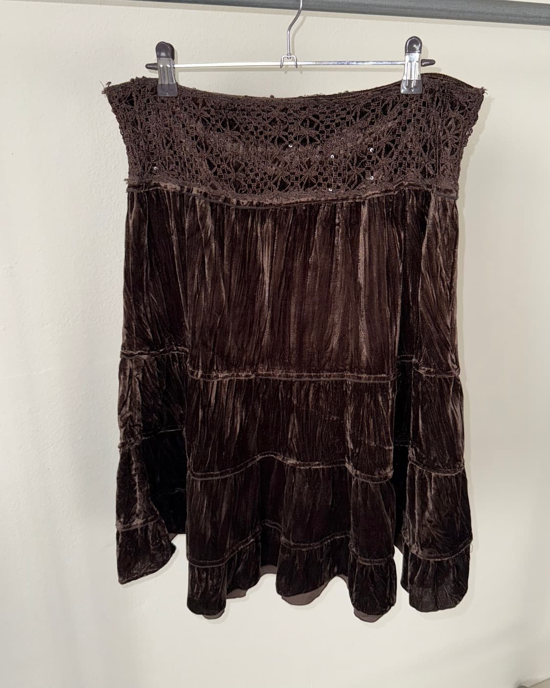 빈티지 벨벳 스커트 상품이미지3